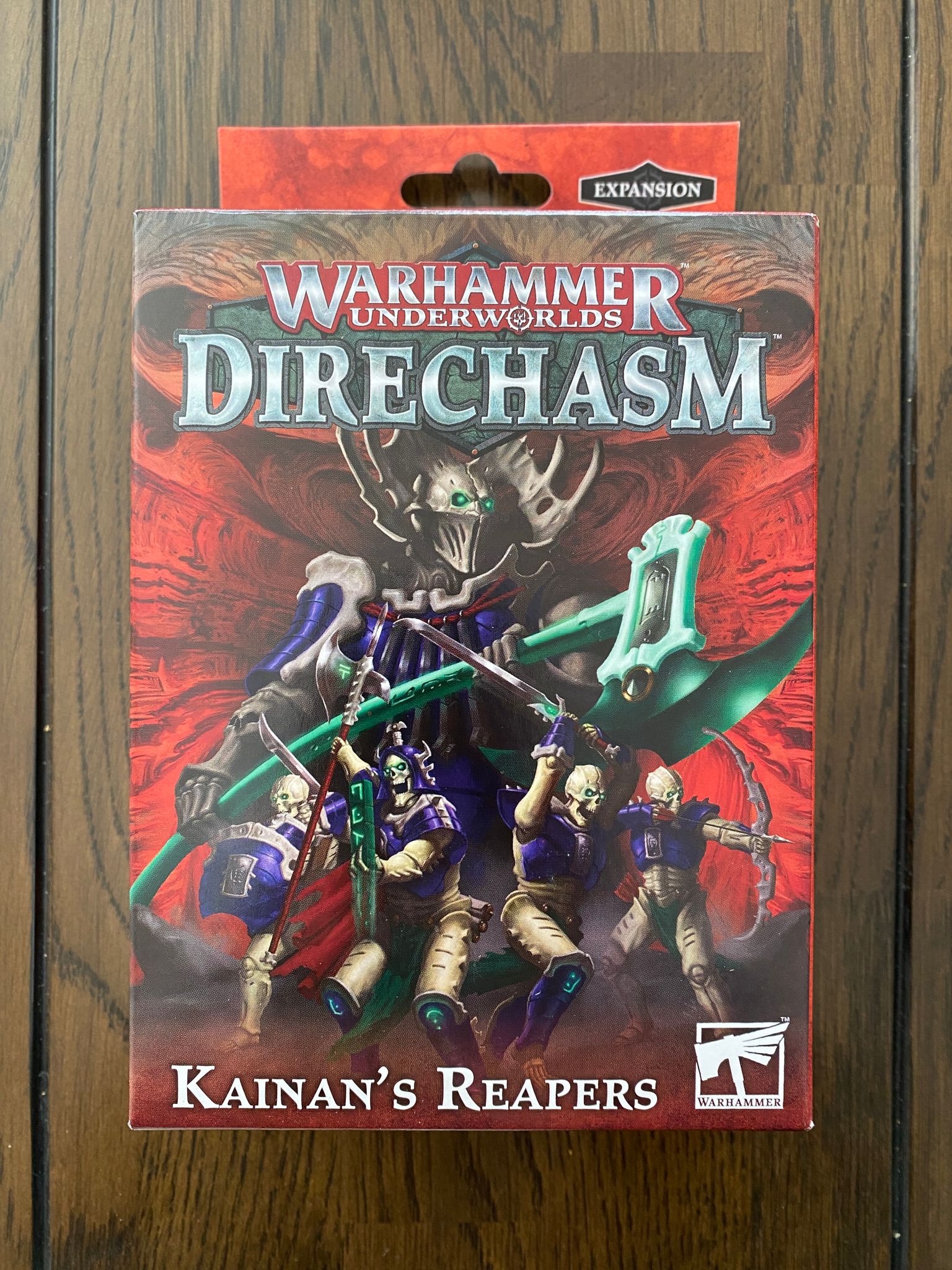A photo of the box of Kainan's Reapers, a warband that's made up of skeleton warriors.